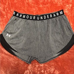 Under Armour Women's Athletic Gray and Black Shorts